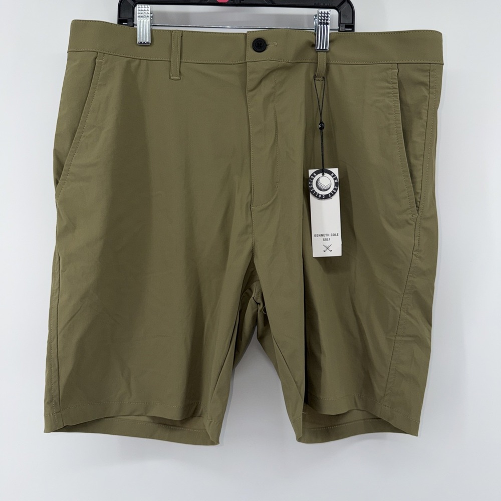 Kenneth Cole Golf Shorts‎ Lightweight Wicking Nylon Stretch UPF 50+ Tan 36